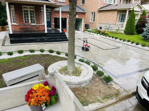 Flagstone patio
